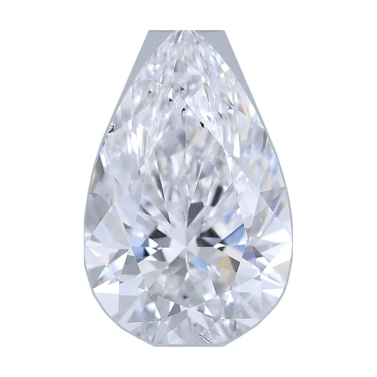 1.00 ct pear lab-grown diamond, D color, SI1 clarity, IGI certified, still from its 360° video