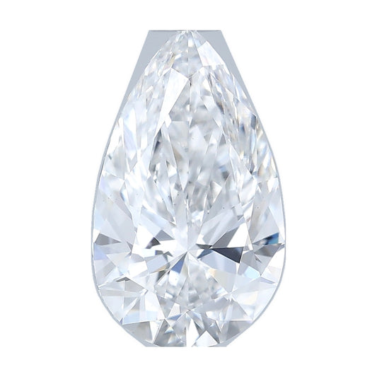 1.00 ct pear lab-grown diamond, D color, VS1 clarity, IGI certified, still from its 360° video
