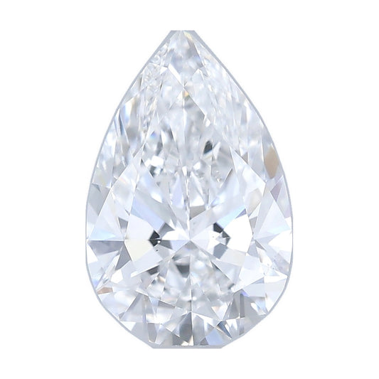1.00 ct pear lab-grown diamond, D color, VS2 clarity, IGI certified, still from its 360° video