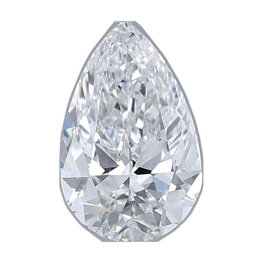 1.00 ct pear lab-grown diamond, D color, VS2 clarity, IGI certified, still from its 360° video