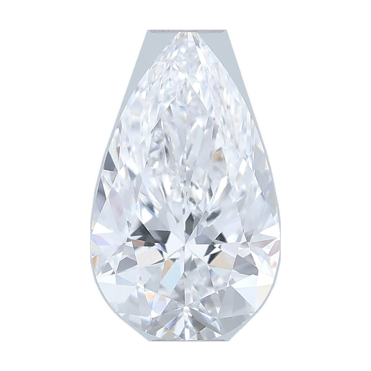 1.00 ct pear lab-grown diamond, D color, VVS2 clarity, IGI certified, still from its 360° video