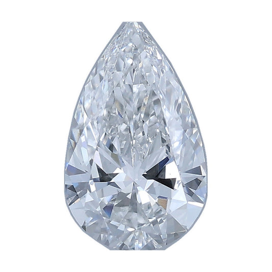 1.00 ct pear lab-grown diamond, E color, VS1 clarity, IGI certified, still from its 360° video