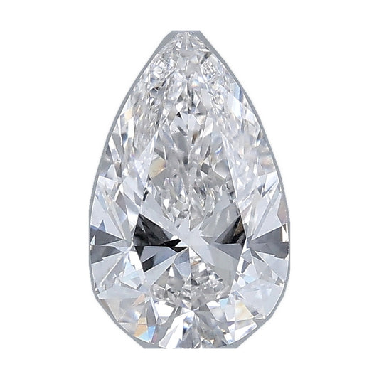 1.00 ct pear lab-grown diamond, E color, VS1 clarity, IGI certified, still from its 360° video