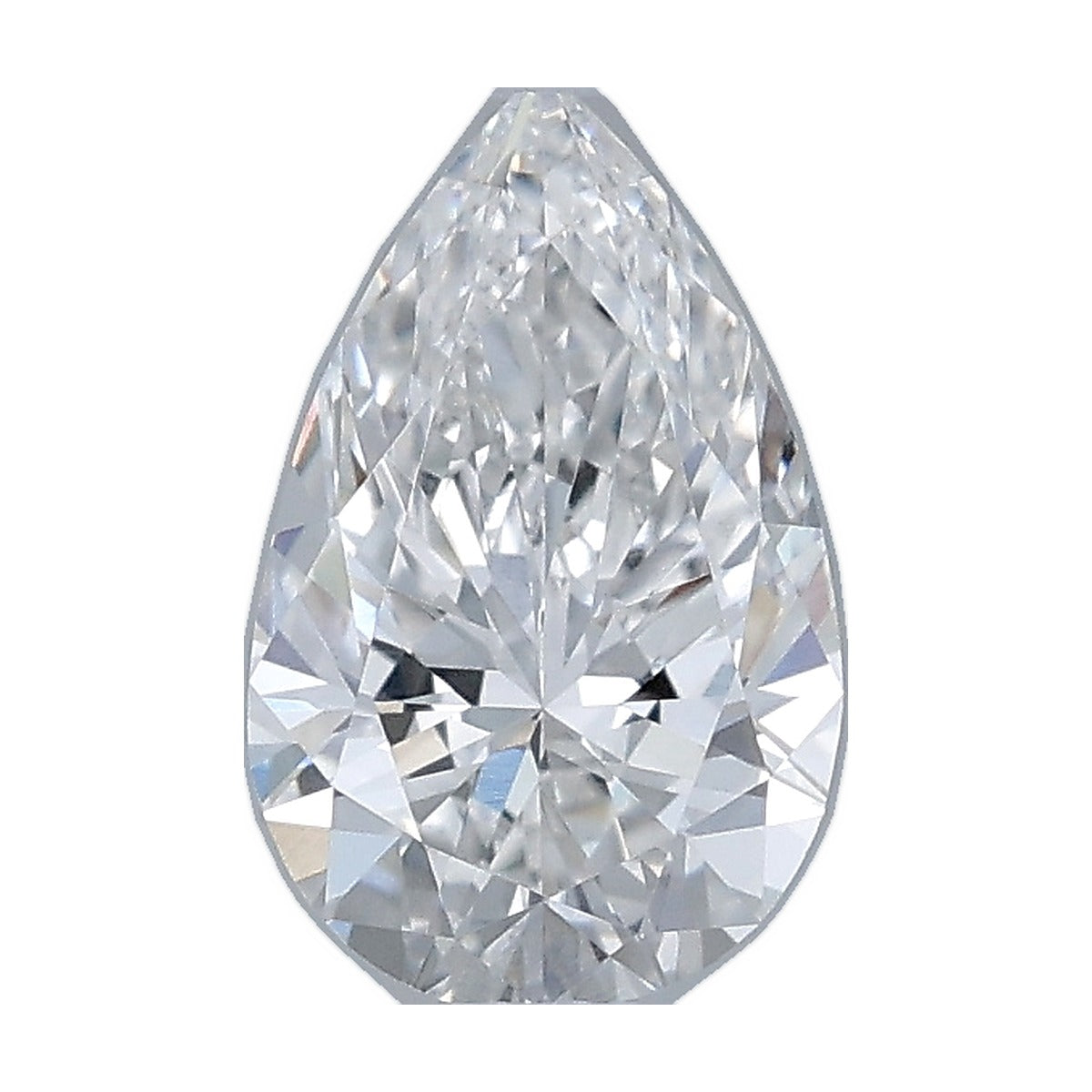 1.00 ct pear lab-grown diamond, E color, VVS2 clarity, IGI certified, still from its 360° video