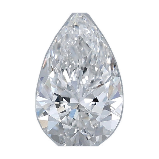 1.00 ct pear lab-grown diamond, E color, VVS2 clarity, IGI certified, still from its 360° video