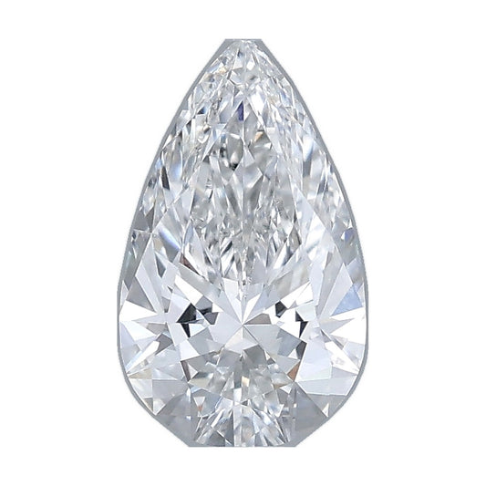 1.00 ct pear lab-grown diamond, E color, VVS2 clarity, IGI certified, still from its 360° video