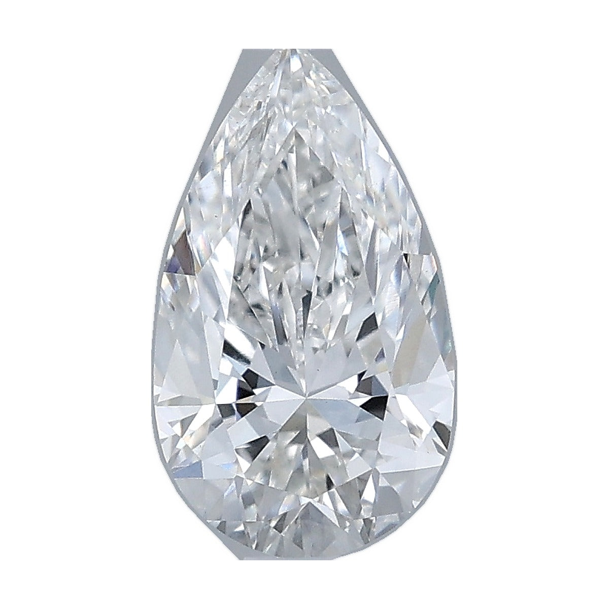 1.00 ct pear lab-grown diamond, F color, VS1 clarity, IGI certified, still from its 360° video