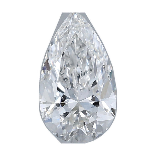 1.00 ct pear lab-grown diamond, F color, VS1 clarity, IGI certified, still from its 360° video