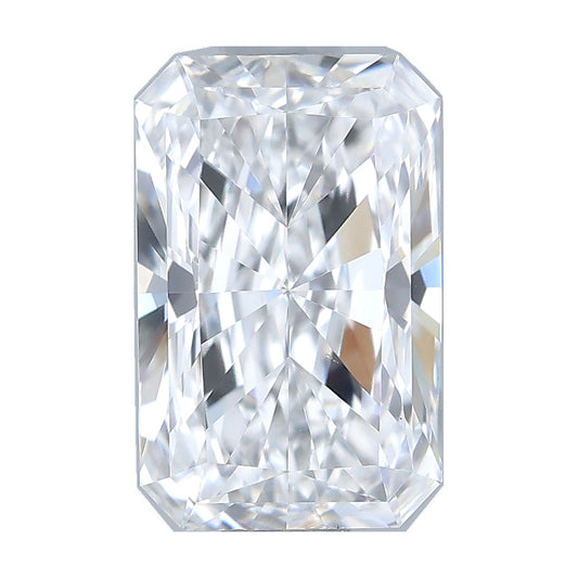 1.00 ct radiant lab-grown diamond, D color, VS1 clarity, IGI certified, still from its 360° video
