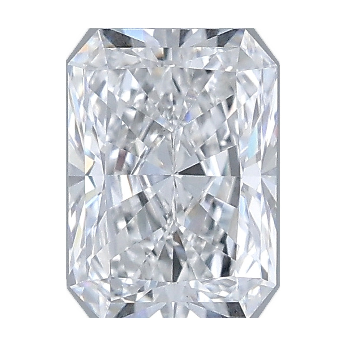 1.00 ct radiant lab-grown diamond, D color, VVS2 clarity, IGI certified, still from its 360° video