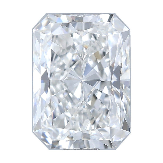 1.00 ct radiant lab-grown diamond, E color, VS1 clarity, IGI certified, still from its 360° video