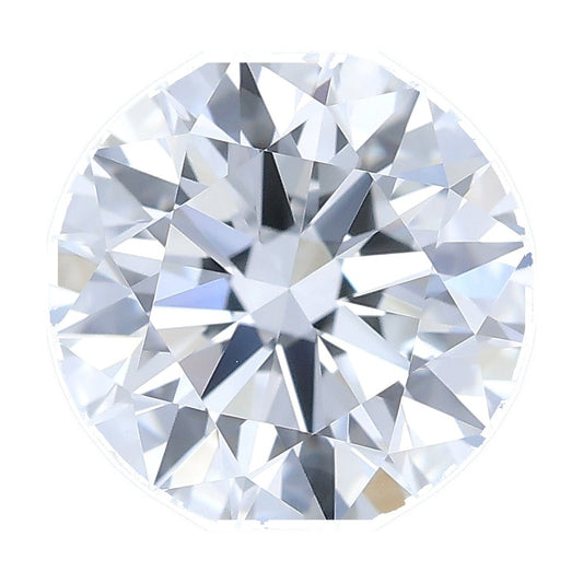 1.00 ct round lab-grown diamond, D color, VVS2 clarity, IGI certified, still from its 360° video