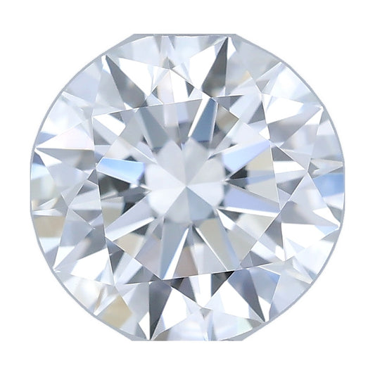 1.00 ct round lab-grown diamond, E color, VS1 clarity, IGI certified, still from its 360° video