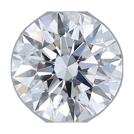 1.00 ct round lab-grown diamond, E color, VVS2 clarity, IGI certified, still from its 360° video