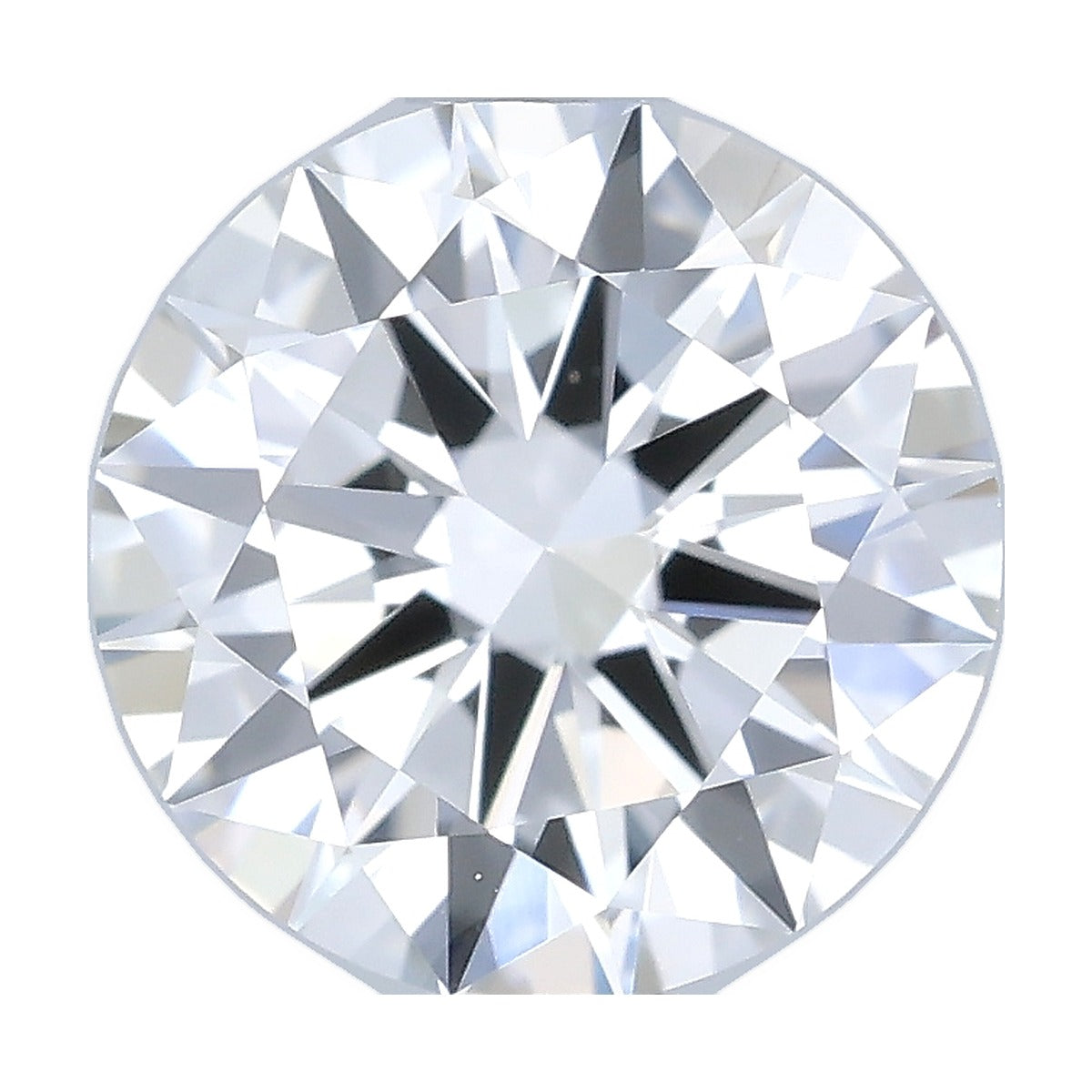 1.00 ct round lab-grown diamond, F color, VVS2 clarity, IGI certified, still from its 360° video