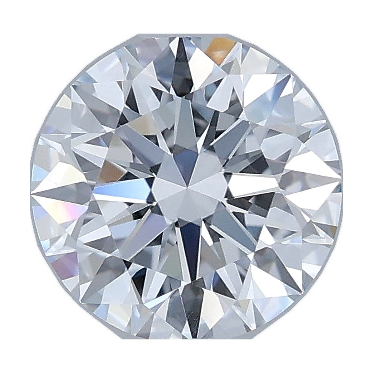 1.00 ct round lab-grown diamond, G color, VVS2 clarity, IGI certified, still from its 360° video