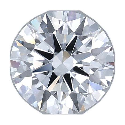 1.00 ct round lab-grown diamond, G color, VVS2 clarity, IGI certified, still from its 360° video