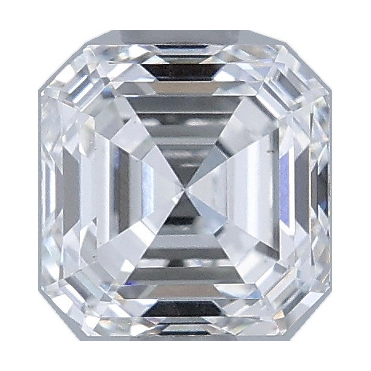 1.01 ct asscher lab-grown diamond, D color, VS1 clarity, IGI certified, still from its 360° video