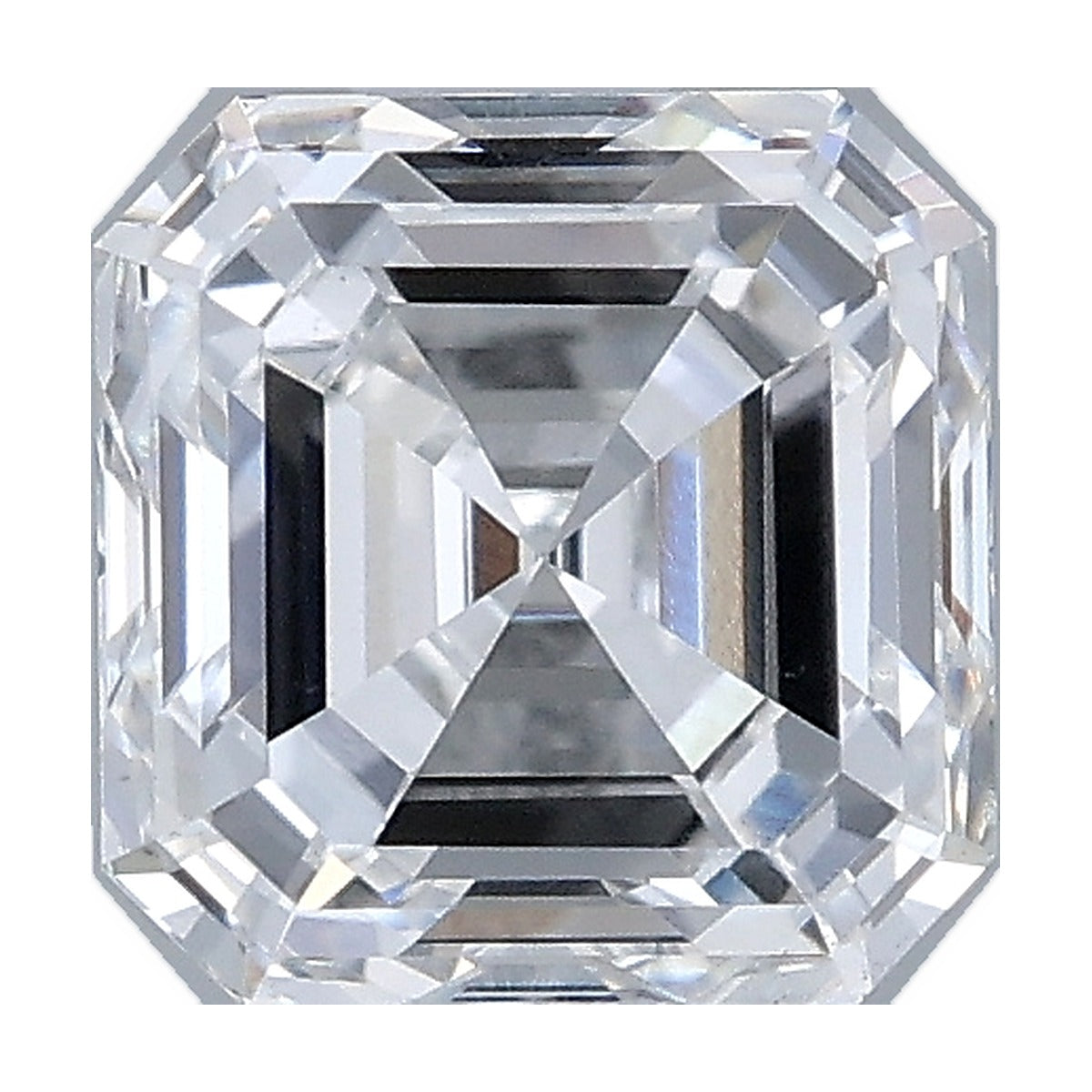 1.01 ct asscher lab-grown diamond, D color, VS1 clarity, IGI certified, still from its 360° video