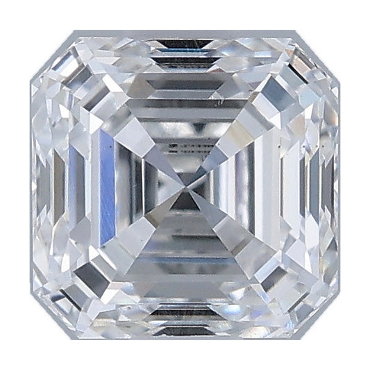 1.01 ct asscher lab-grown diamond, E color, VS1 clarity, IGI certified, still from its 360° video