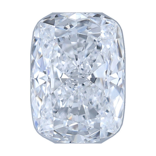 1.01 ct elongated cushion lab-grown diamond, D color, VVS2 clarity, IGI certified, still from its 360° video
