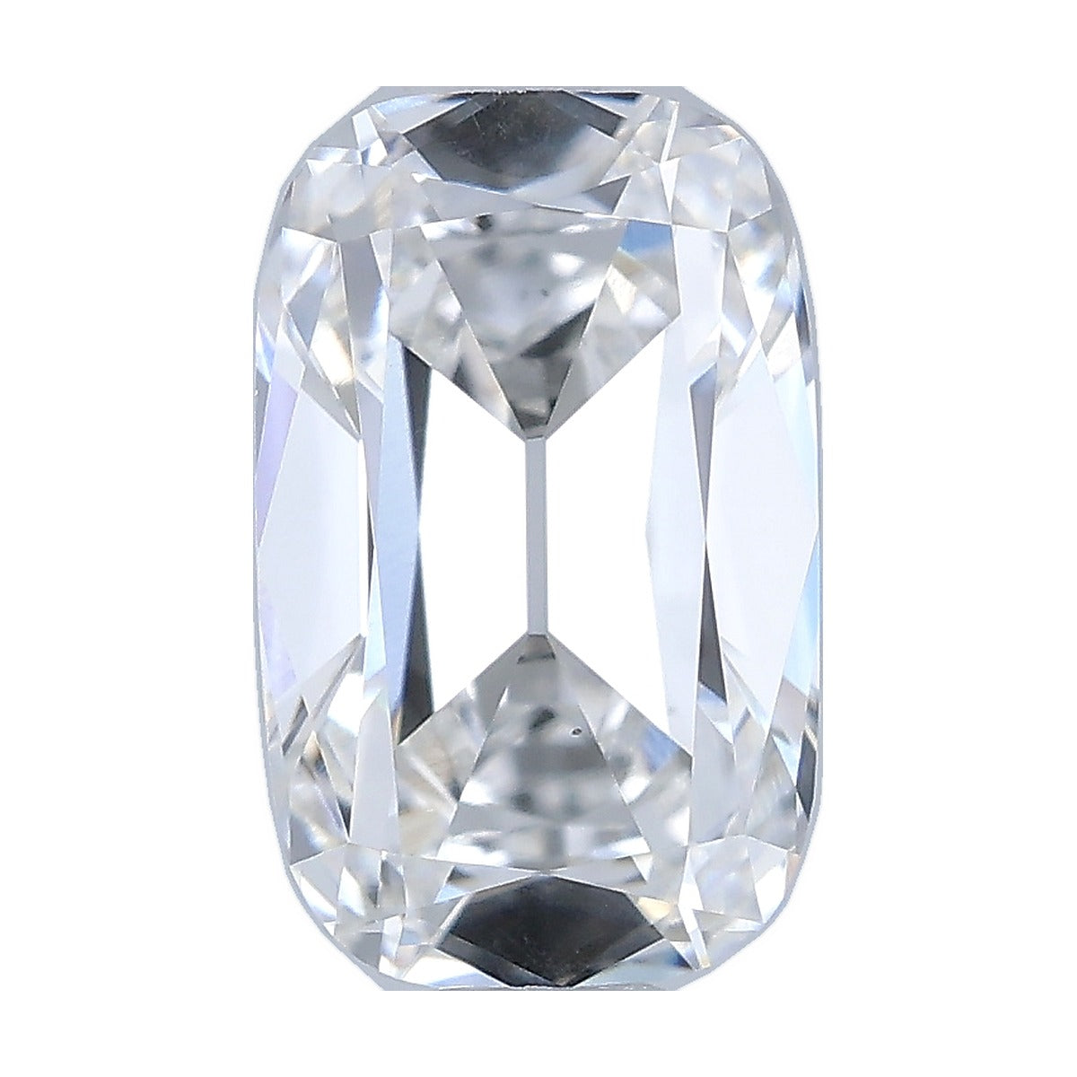 1.01 ct elongated old mine cushion lab-grown diamond, E color, VS1 clarity, IGI certified, still from its 360° video