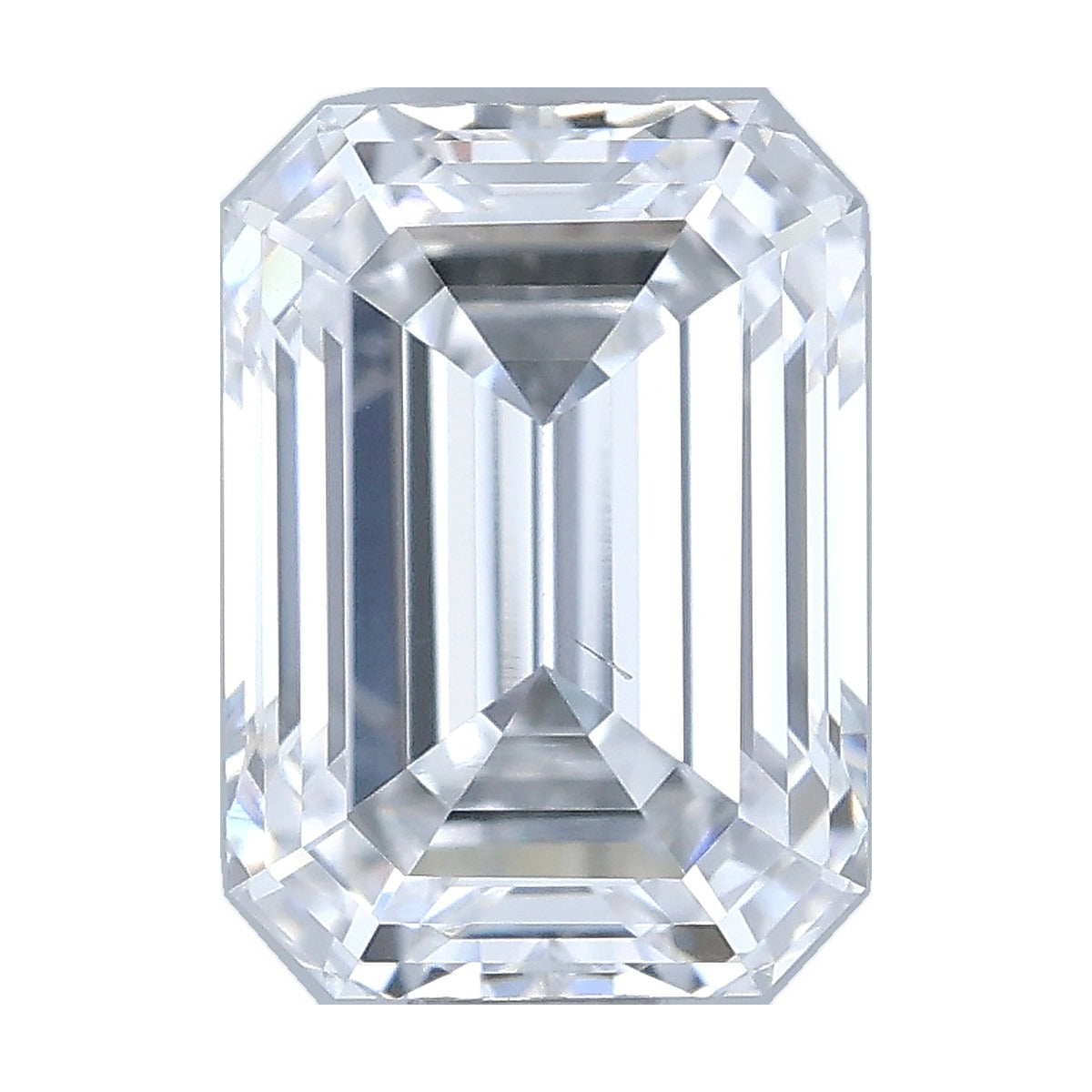 1.01 ct emerald lab-grown diamond, D color, VS2 clarity, IGI certified, still from its 360° video