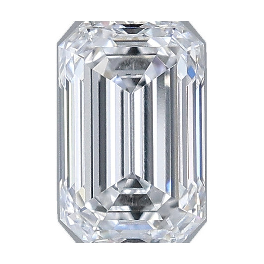 1.01 ct emerald lab-grown diamond, D color, VVS2 clarity, IGI certified, still from its 360° video