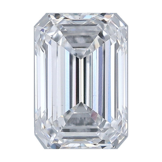 1.01 ct emerald lab-grown diamond, E color, VVS2 clarity, IGI certified, still from its 360° video