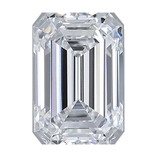 1.01 ct emerald lab-grown diamond, E color, VVS2 clarity, IGI certified, still from its 360° video