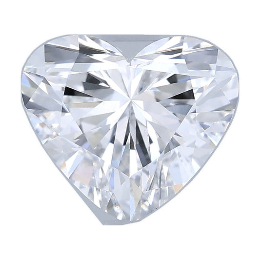 1.01 ct heart lab-grown diamond, D color, VS1 clarity, IGI certified, still from its 360° video