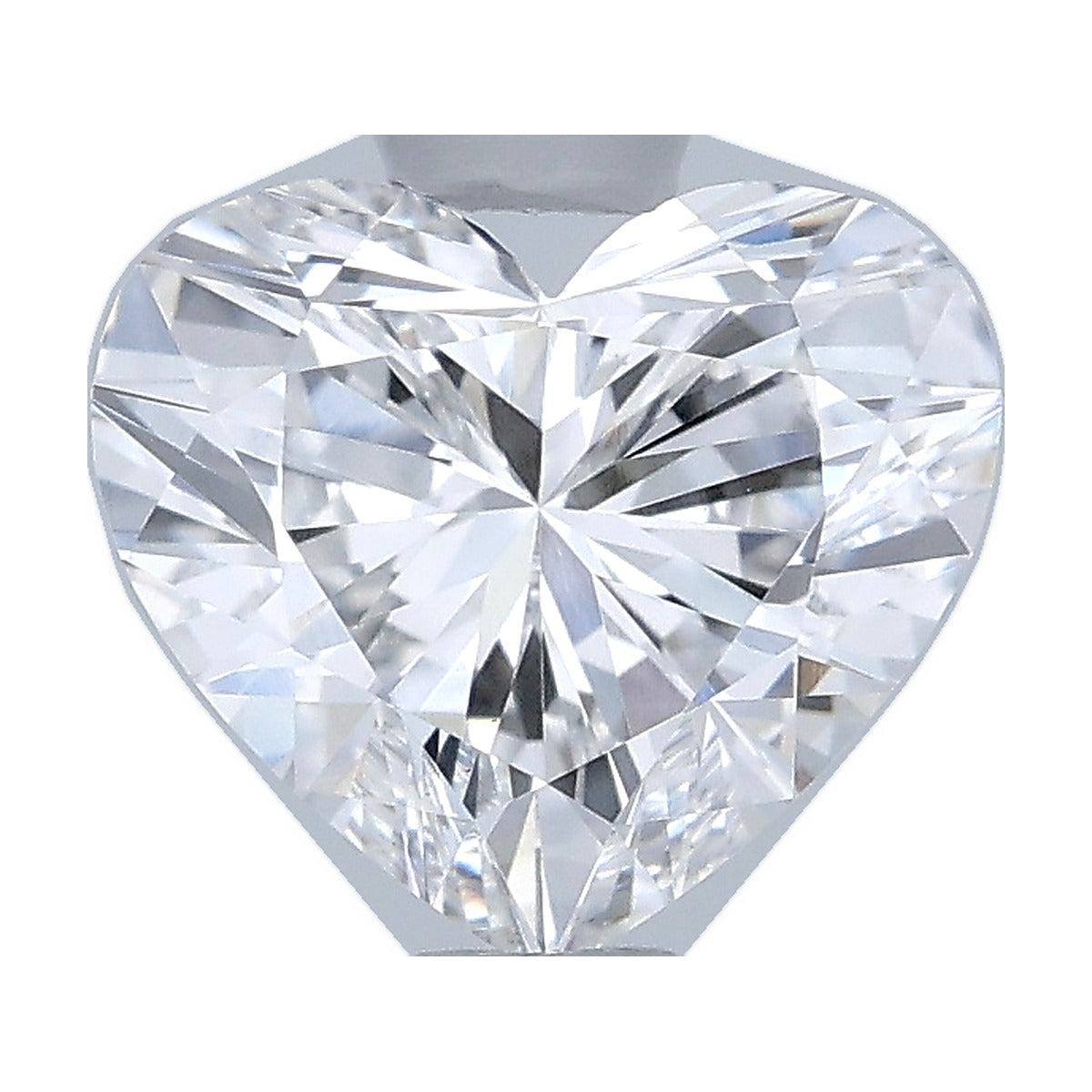 1.01 ct heart lab-grown diamond, D color, VS1 clarity, IGI certified, still from its 360° video