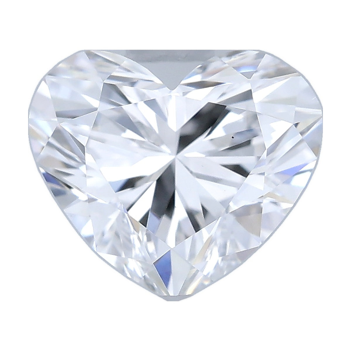 1.01 ct heart lab-grown diamond, D color, VS1 clarity, IGI certified, still from its 360° video