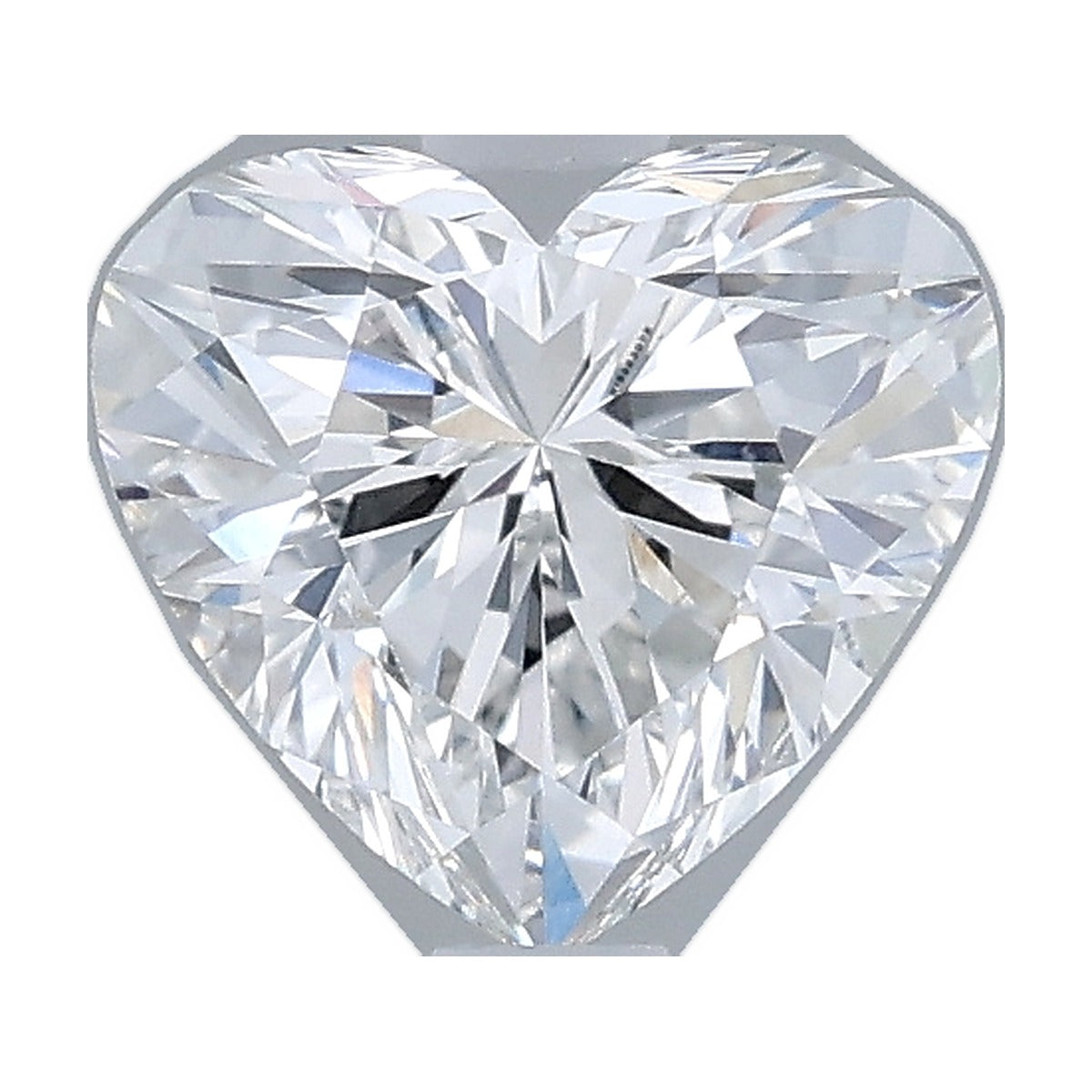1.01 ct heart lab-grown diamond, F color, VVS2 clarity, IGI certified, still from its 360° video
