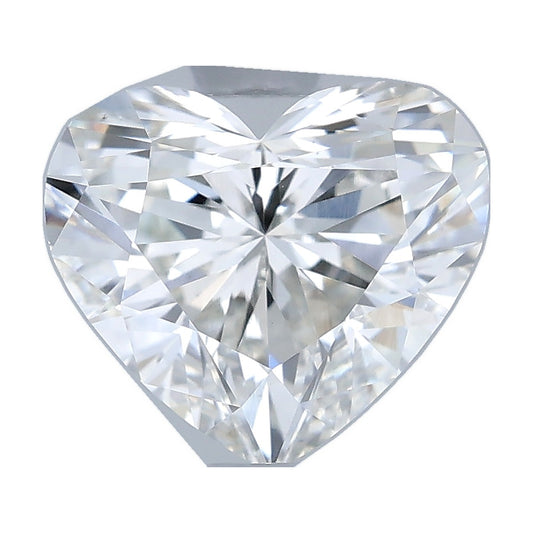 1.01 ct heart lab-grown diamond, G color, VS1 clarity, IGI certified, still from its 360° video