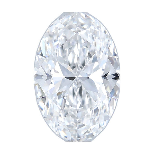1.01 ct oval lab-grown diamond, D color, VS1 clarity, IGI certified, still from its 360° video