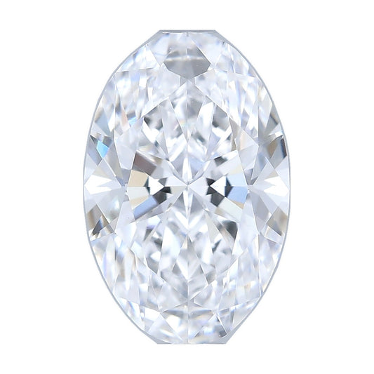 1.01 ct oval lab-grown diamond, D color, VS1 clarity, IGI certified, still from its 360° video
