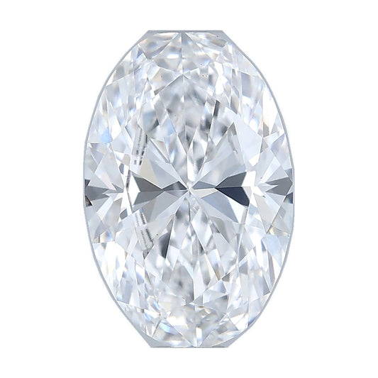 1.01 ct oval lab-grown diamond, D color, VS1 clarity, IGI certified, still from its 360° video