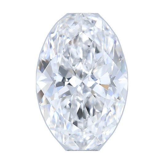 1.01 ct oval lab-grown diamond, D color, VS1 clarity, IGI certified, still from its 360° video