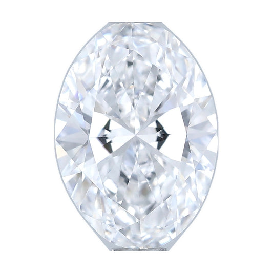 1.01 ct oval lab-grown diamond, D color, VS1 clarity, IGI certified, still from its 360° video