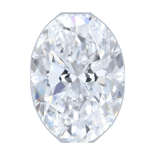 1.01 ct oval lab-grown diamond, D color, VVS2 clarity, IGI certified, still from its 360° video