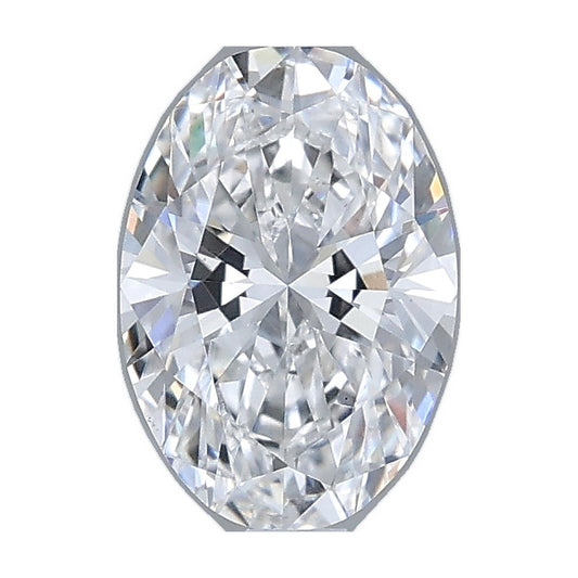 1.01 ct oval lab-grown diamond, E color, VS1 clarity, IGI certified, still from its 360° video