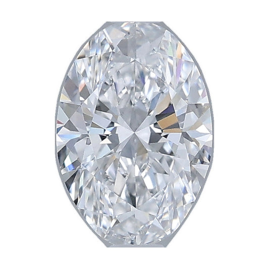 1.01 ct oval lab-grown diamond, E color, VS2 clarity, IGI certified, still from its 360° video