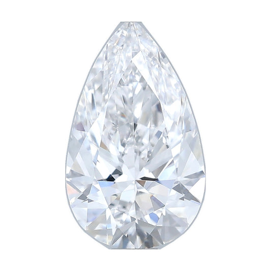 1.01 ct pear lab-grown diamond, D color, VS1 clarity, IGI certified, still from its 360° video