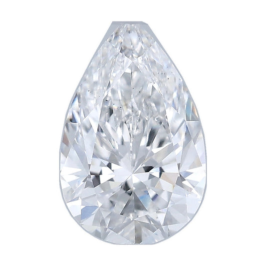 1.01 ct pear lab-grown diamond, D color, VS2 clarity, IGI certified, still from its 360° video