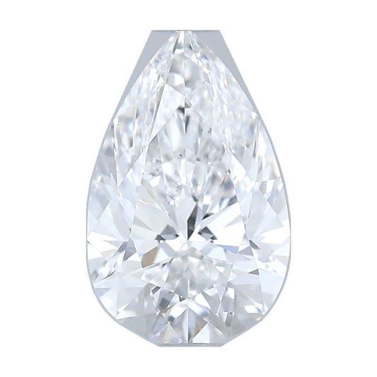 1.01 ct pear lab-grown diamond, D color, VS2 clarity, IGI certified, still from its 360° video