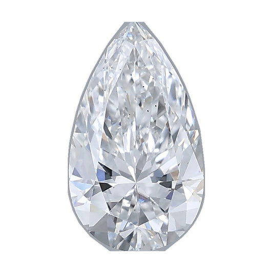 1.01 ct pear lab-grown diamond, D color, VS2 clarity, IGI certified, still from its 360° video