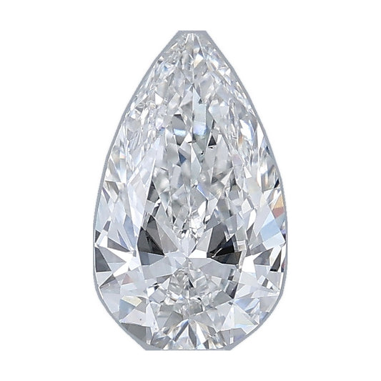 1.01 ct pear lab-grown diamond, E color, VS2 clarity, IGI certified, still from its 360° video