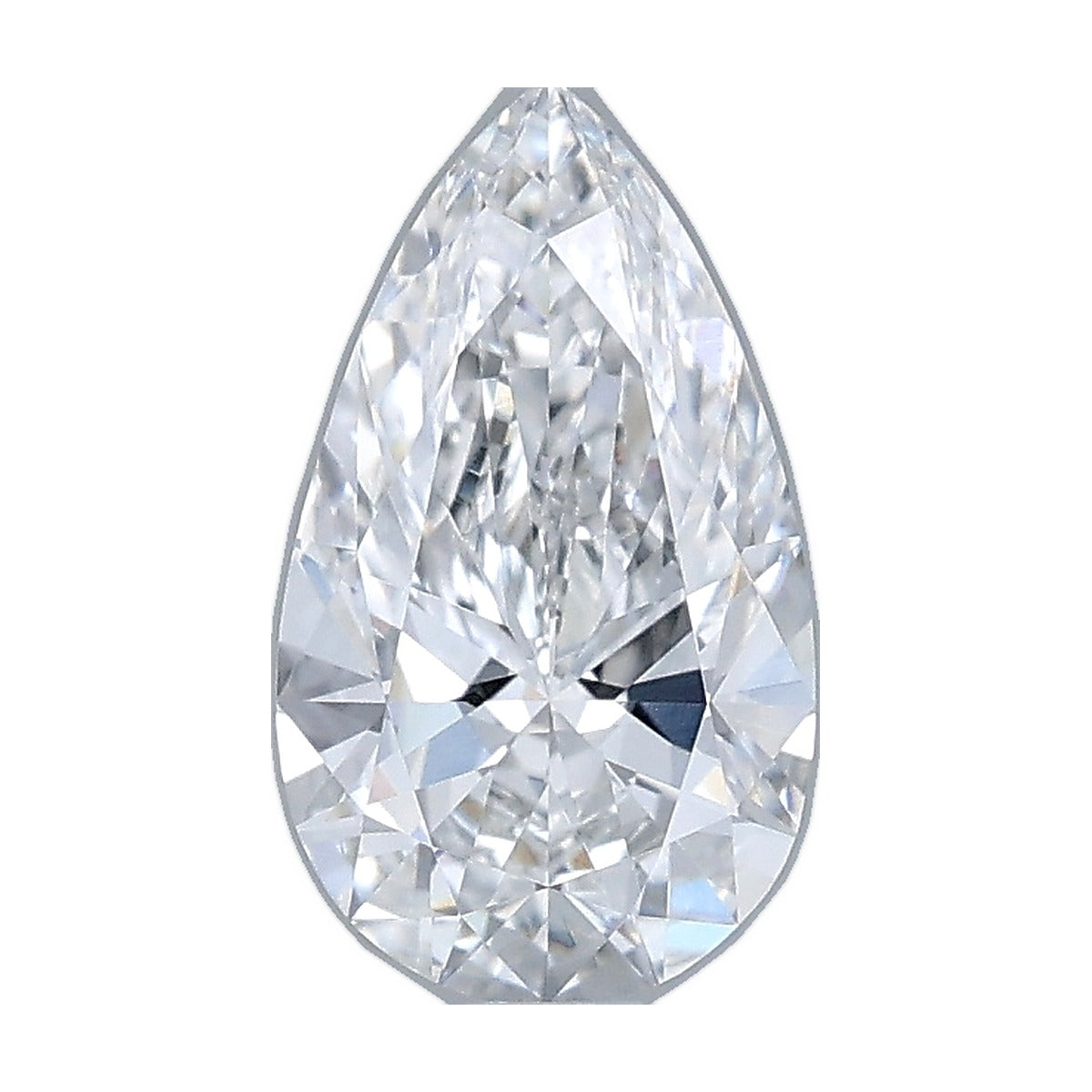 1.01 ct pear lab-grown diamond, E color, VVS2 clarity, IGI certified, still from its 360° video