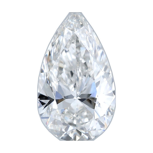 1.01 ct pear lab-grown diamond, F color, VS2 clarity, IGI certified, still from its 360° video